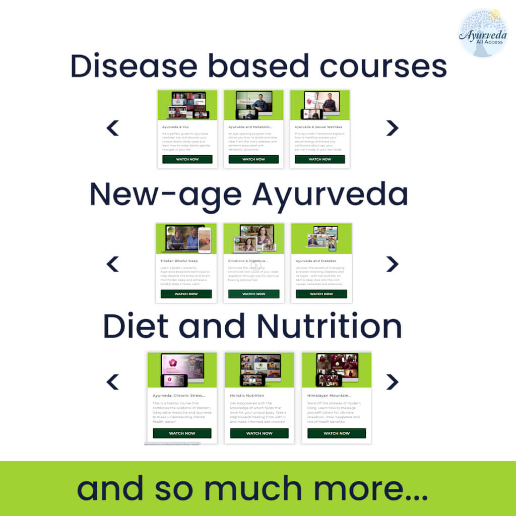 Ayurveda All Access - Monthly Subscription - All Ayurveda Video Courses Educational Course The Ayurveda Experience 