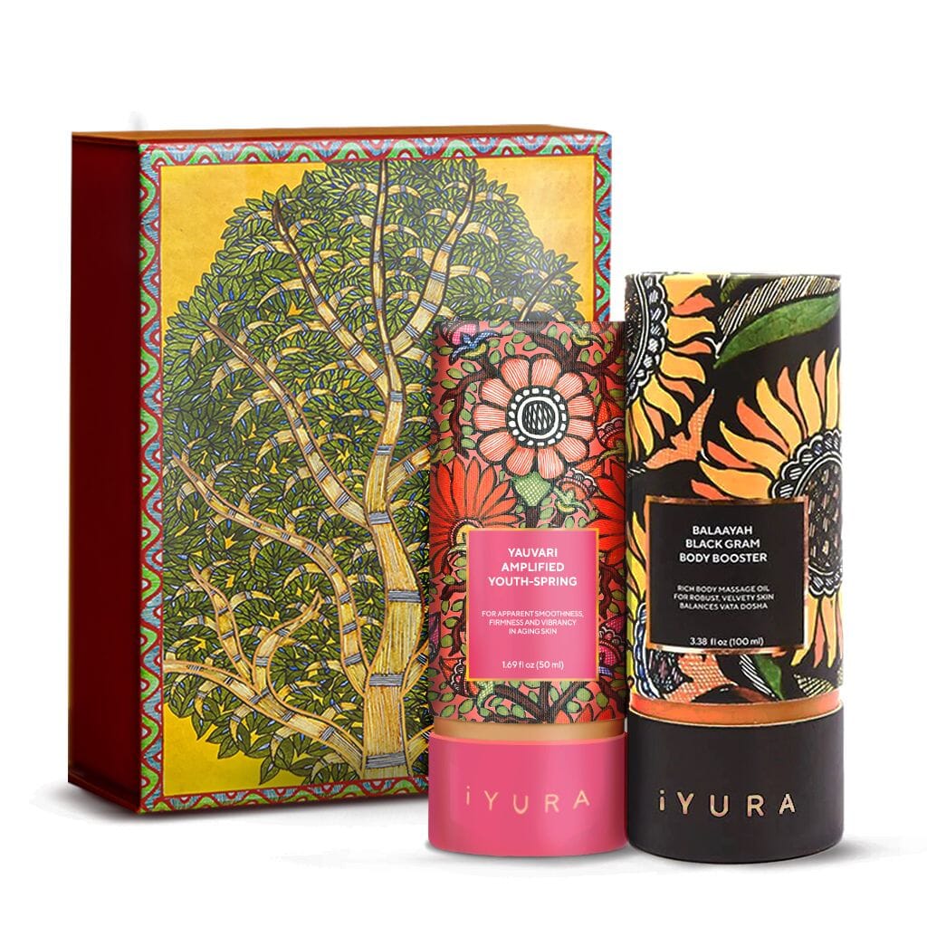 Black Gram Face & Body Duo - Limited Edition - In a Beautiful Gift-Worthy Box Beauty set iYURA 