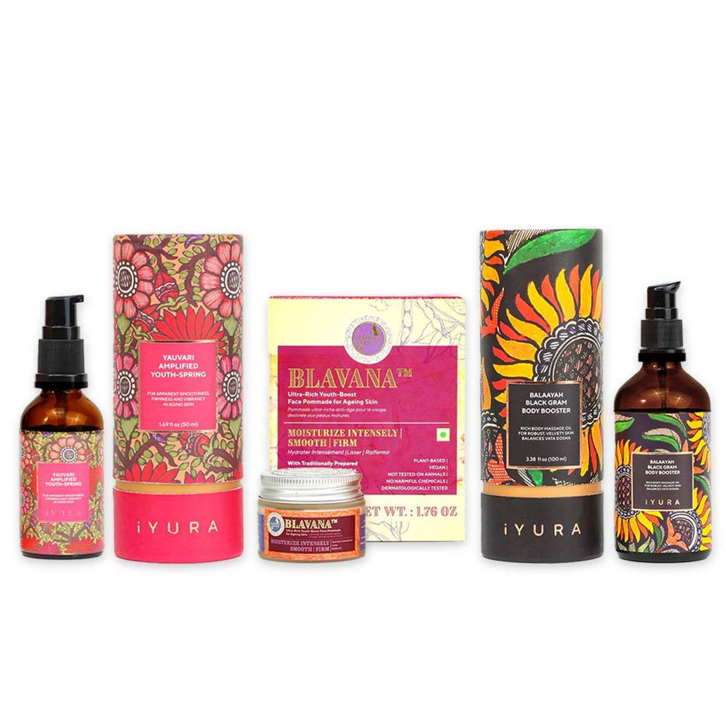 The Ayurveda Experience Black Gram Edit - Face and Body Trio with the Power of Black Gram